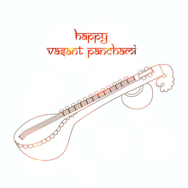 Happy vasant panchami celebration card background 5508575 Vector Art at  Vecteezy