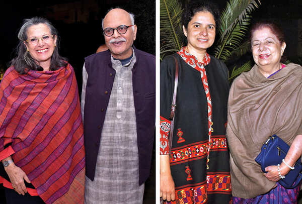 (L) Paola Manfredia and Saleem Kidwai (R) Saman Habib and Rehana Ameer (BCCL/ Vishnu Jaiswal)