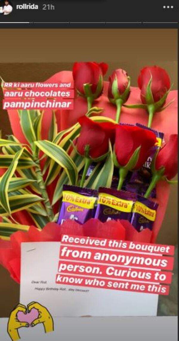 Roll Rida gets a b'day present from a secret admirer