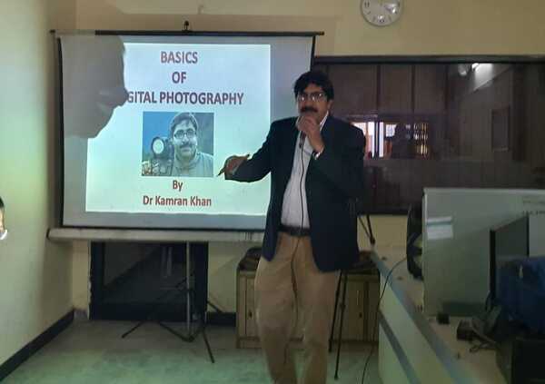 Kamran Khan delivering the workshop