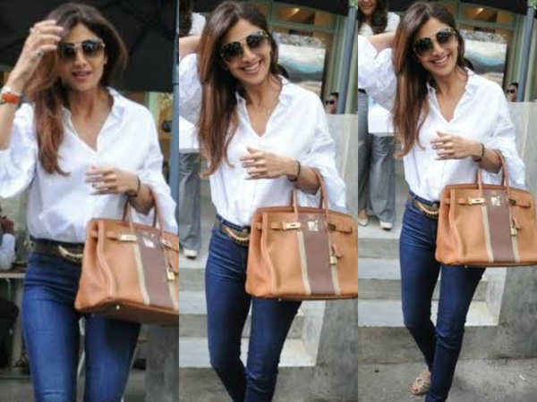 Shilpa Shetty carries an expensive Hermes Birkin Bag #shorts