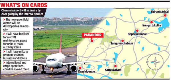 Chennai Airport: Chennai’s Second Airport Likely At Parandur | Chennai ...