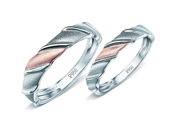 Platinum love bands from ‘Platinum Days of Love’ by Platinum Guild International (PGI)