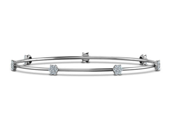 Vera Studded Bangle by CaratLane