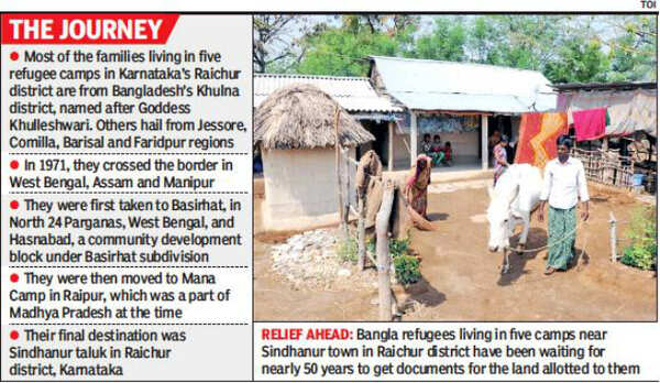 Bangladeshi Hindu refugees in Karnataka move closer to gaining land ...