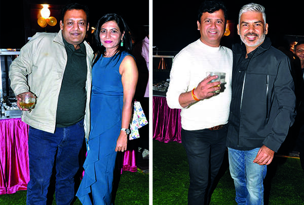 (L) Anupam Dalmia and Anita Jindal (R) Manish Tandon and Rahul Mishra (BCCL/ AS Rathor)