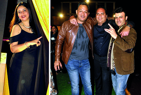 (L) Nidhi Oberoi (R) Pramat Gupta, Manuj Chugh and Sajan Kalra (BCCL/ AS Rathor)
