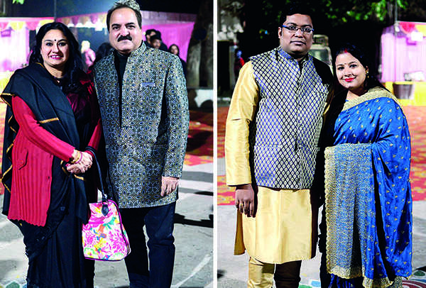 (L) Nupur and Nikhil (R) Sachin and Pooja (BCCL/ Pankaj Singh)
