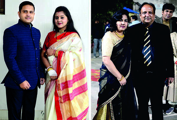 (L) Saurabh and Ruchira (R) Shikha and Neeraj (BCCL/ Pankaj Singh)