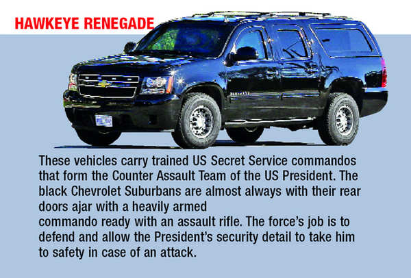 secret service vehicles