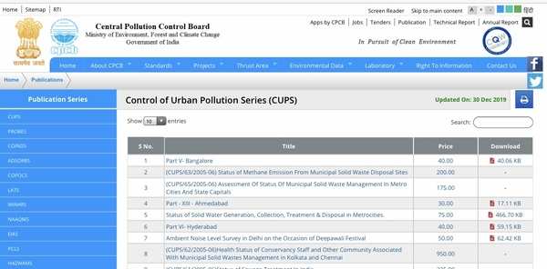 Now, you can download old docs from CPCB website | India News - Times ...