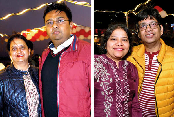 (L) Anjani and Sanjay Gupta (R) Anju and Amit (BCCL/ Arvind Kumar)