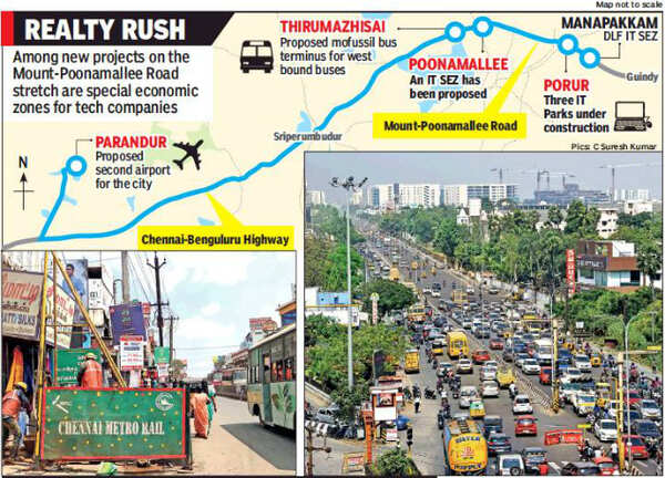 Tamil Nadu: Mount-Poonamallee Road could turn into OMR 2.0 for IT firms |  Chennai News - Times of India