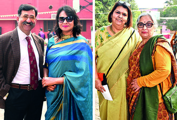 (L) AK Tikku and Deepika Chaturvedi (R) Anusha Sharma and Neelam Katara (BCCL/ Farhan Ahmad Siddiqui)