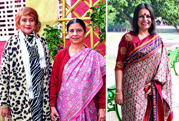 (L) Kalpana Chaudhary and Poonam Kishor (R) Madhumita Bose (BCCL/ Farhan Ahmad Siddiqui)
