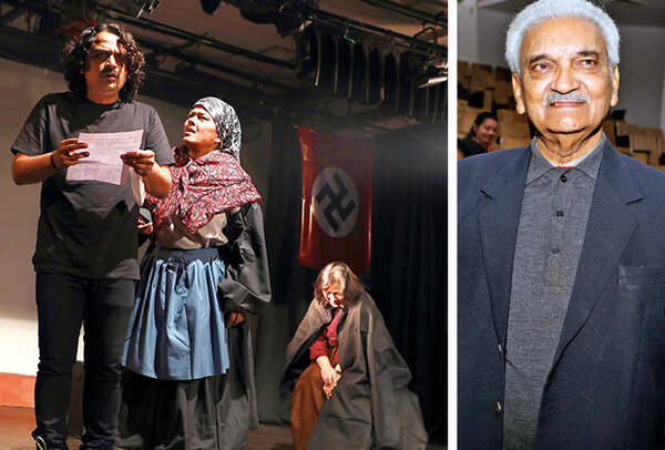 (L) A scene from the play (R) Dr Anil Rastogi (BCCL/ Aditya Yadav)