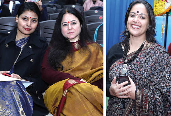 (L) Vijaylakshmi Prakash and Dr Upma Chaturvedi (R) Vipra Srivastava (BCCL/ Aditya Yadav)