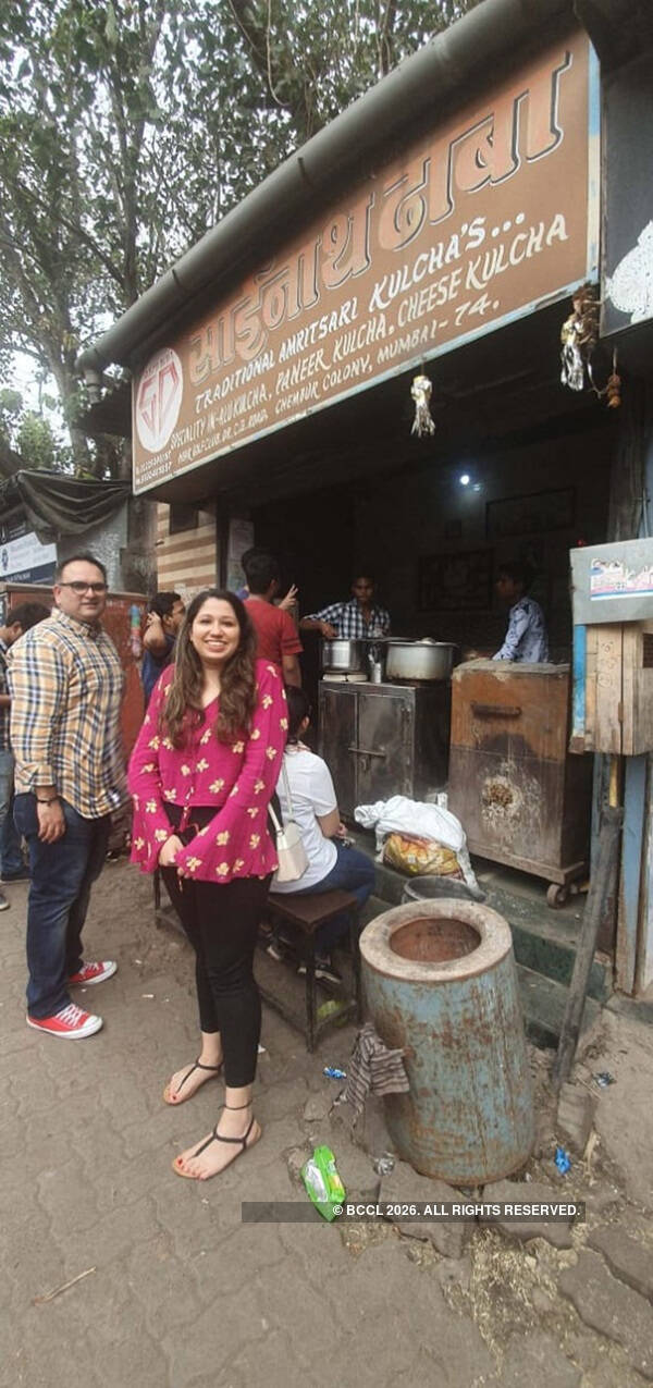 At Sainath Kulcha with executive chef Anupam Gulati and Rachi Gupta