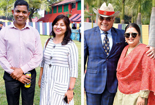 (L) Rajesh and Komal Singh (R) Rajneesh and Anjali Chopra (BCCL/ Vishnu Jaiswal)