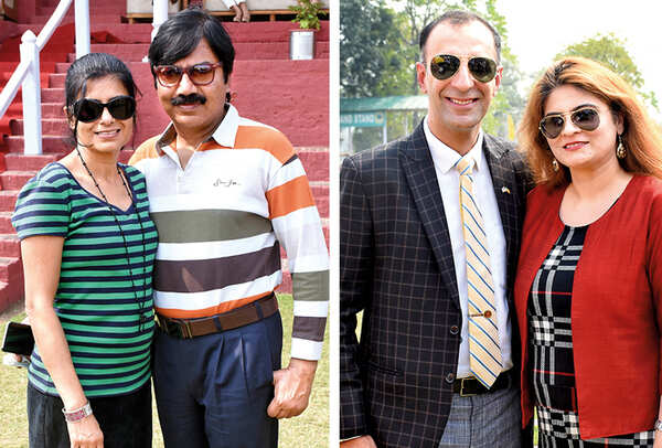 (L) Archna and Tarun Raj (R) Col Akshay and Naveena (BCCL/ Vishnu Jaiswal)