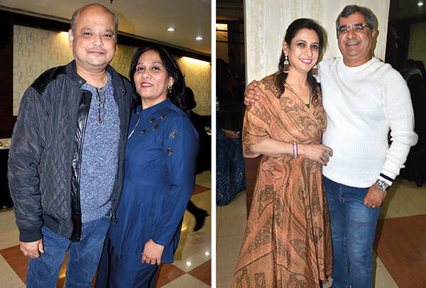 (L) Rahul and Meena Agarwal (R) Ruchi and Rahul Kohli (BCCL/ IB Singh)