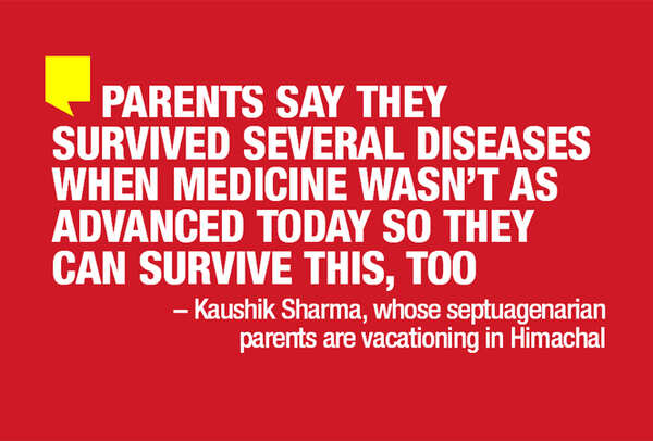 Kaushik Sharma, whose septuagenarian parents are vacationing in Himachal