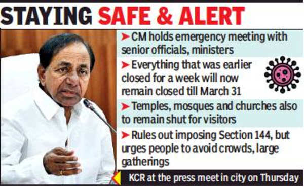 Coronavirus In Telangana: Telangana CM Allays Fears, Says Shops And ...