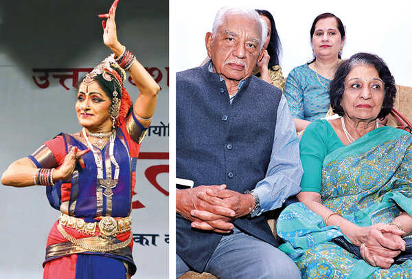 (L) Dr Vasundhara Doraswamy (R) SK Chadha annd Shanta (BCCL/ Aditya Yadav)