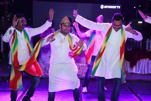 Dancing on holi songs