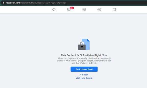 Harshavardhan deletes video