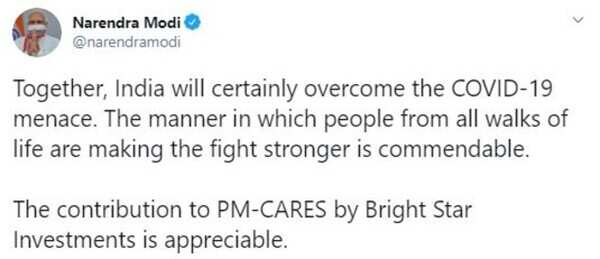 Modi Damani tweet (1)