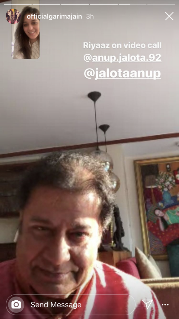 She is opting for online video riyaaz along with Anup Jalota
