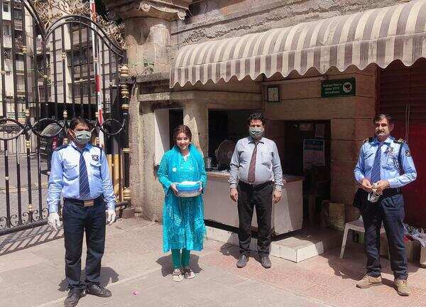 Payal Ghosh with security guards