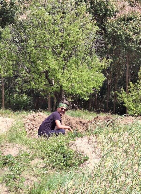 Deepak Dobriyal gardening