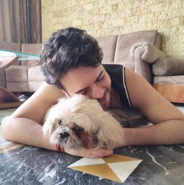 Sanjay Gagnani with his pet, Flirty