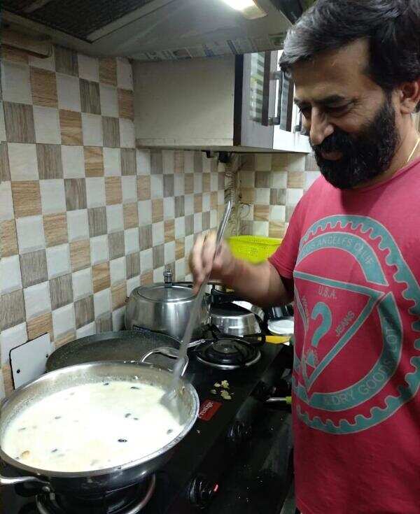 Samaresh Routray lockdown cooking.