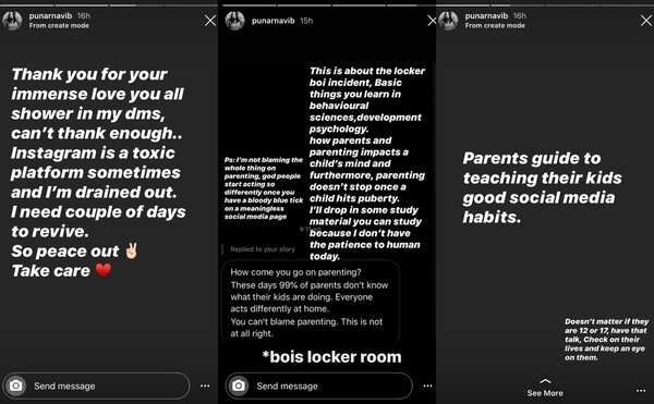 Punarnavi Bhupalam on taking break from Insta