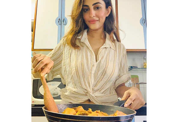 Priya Banerjee enjoys cooking at home