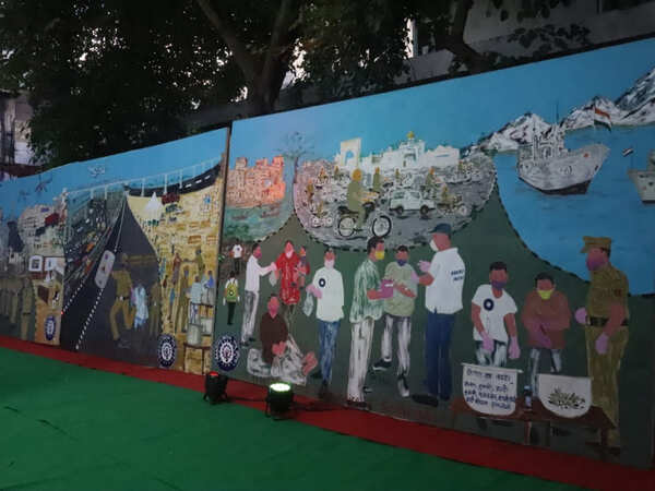 Delhi artists' tribute to corona warriors