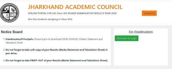 Jac 8th Result 2020 Jharkhand Board Class 8 Result Announced Times Of India 1639