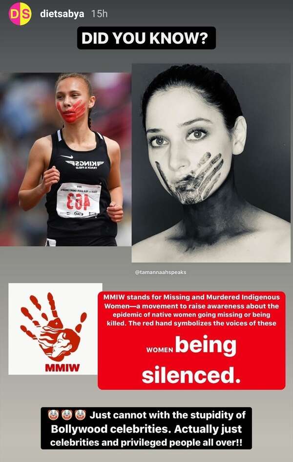 Tamannaah All Lives Matter campaign