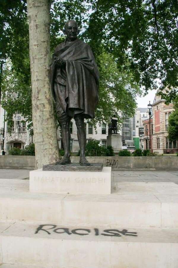 35 cops injured in further London violence as Gandhi statue defaced
