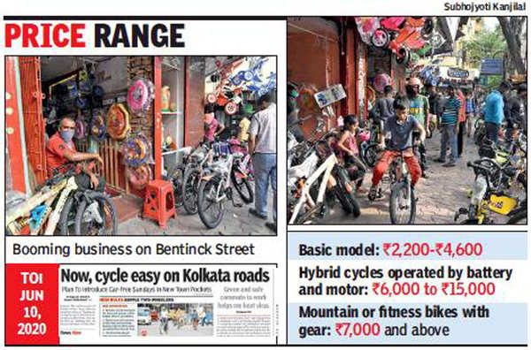 Cycle sales zoom as Kolkata pedals to work Kolkata News Times