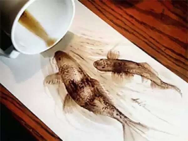 File photo of coffee inspired art