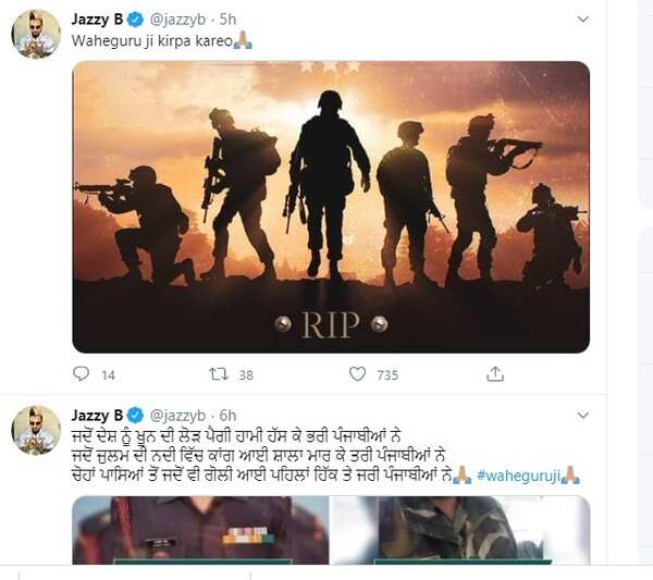 Tweet by Jazzy B