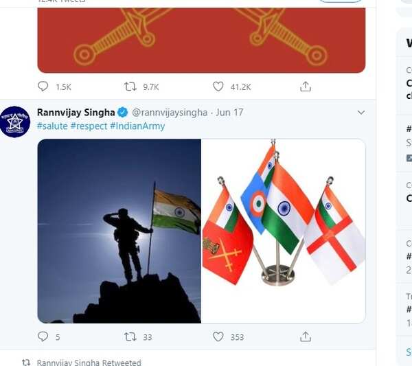 Tweet by Rannvijay