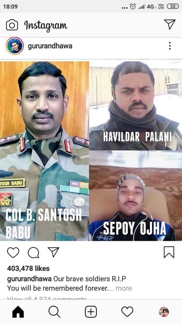 Tweet by Guru Randhawa