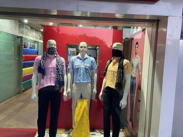 Apparel retailer in Sector 8, Chandigarh recently changed the style of mannequins