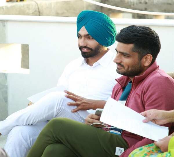 Sidhu with actor Ammy Virk
