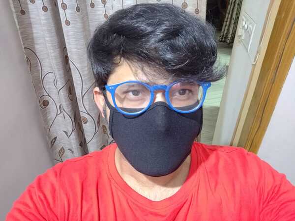 Sabyasachi wearing a mask.